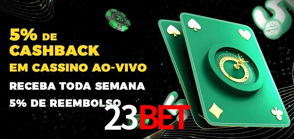 Promoções do cassino ao Vivo 23bet